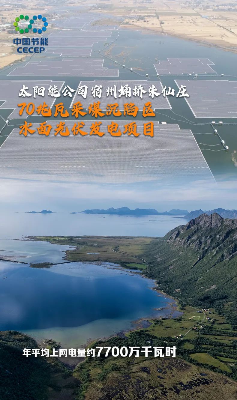 70兆瓦采煤沉陷区水面光伏发电项目